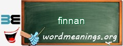 WordMeaning blackboard for finnan